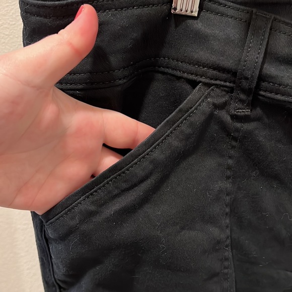 Grey/black jeans with roll up snaps - Picture 4 of 6